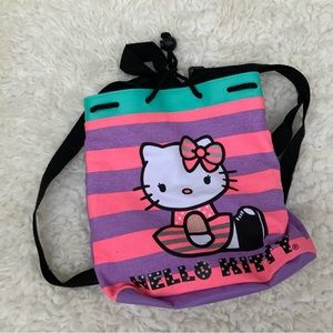 Vintage Hello kitty backpack purse hot pink